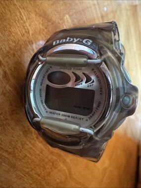 Casio Baby-G Translucent Gray Digital Sport Watch